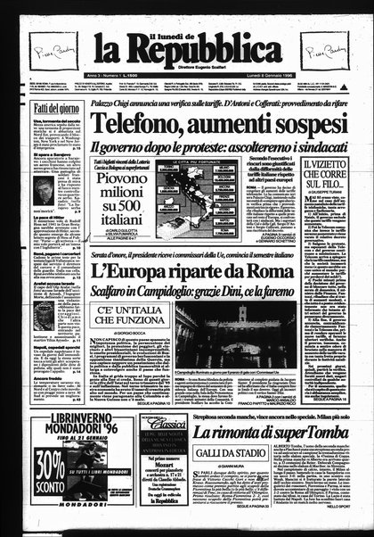 Il lunedì de La repubblica